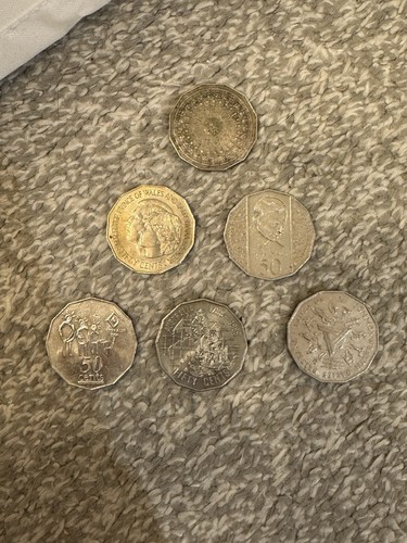 Australian cent coins - 50, rare