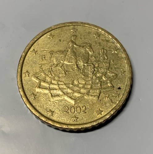 Rare 2002 italy euro cent - 50,