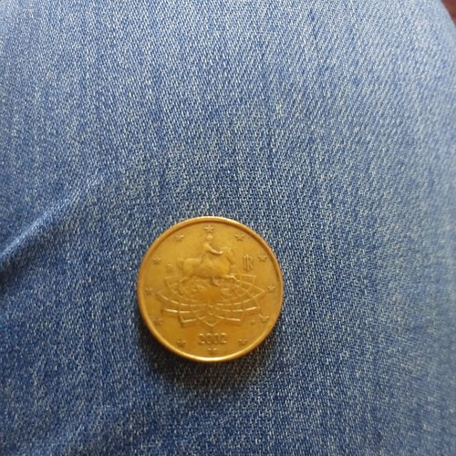 2002 italy cent - 50, rare
