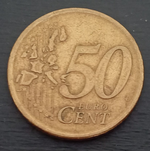 Euro cent rare coin - 50,