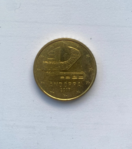 Andorra cent rare 2017 - 50, euro