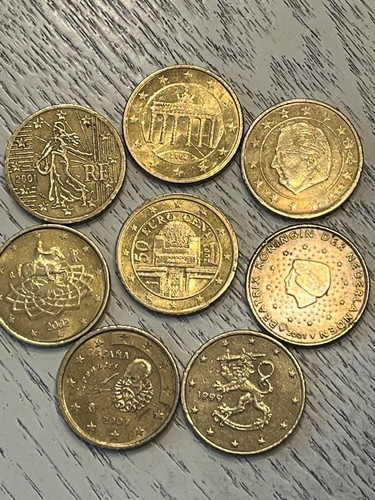 Vintage country euro cent - 8-country,