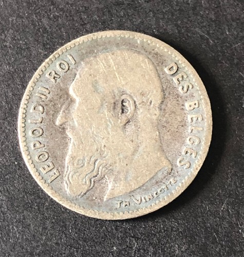 1907 silver cent leopold ll - silver, 50