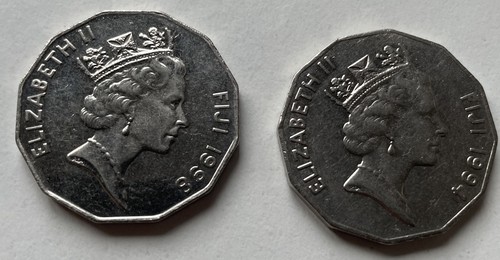 Fiji 50cent coins 1986 - coins,